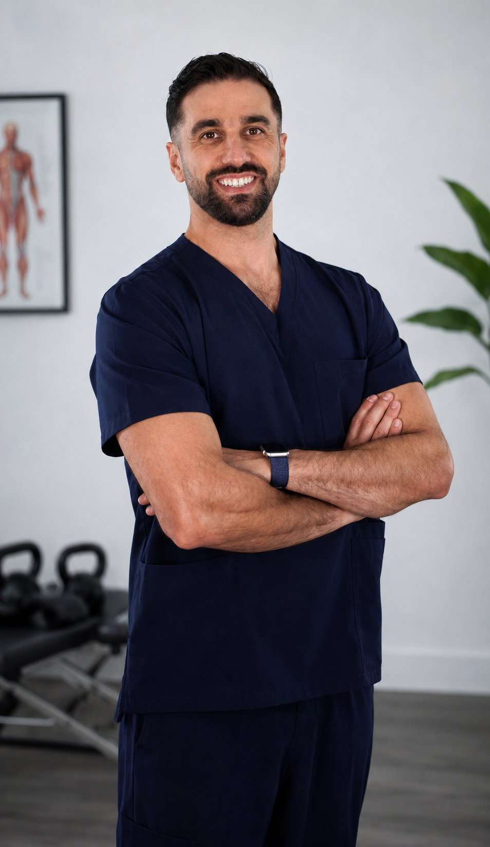 Hands performing osteopathic treatment